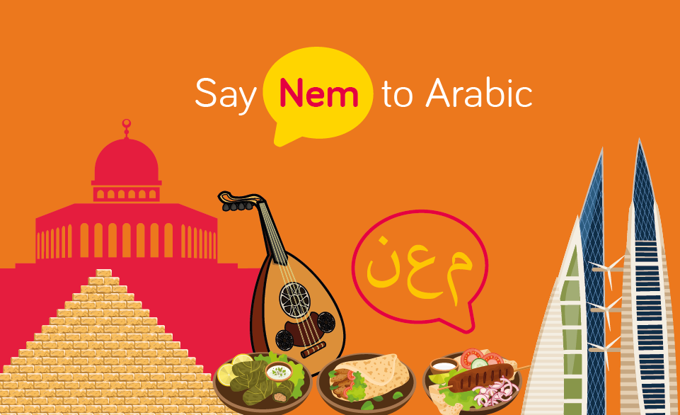 Say Nem to Arabic Text