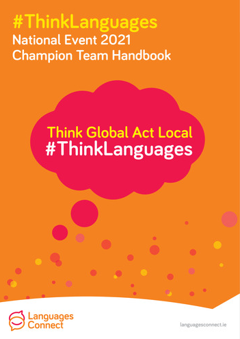 Front cover of ThinkLanguages 2021 Champion Team Handbook