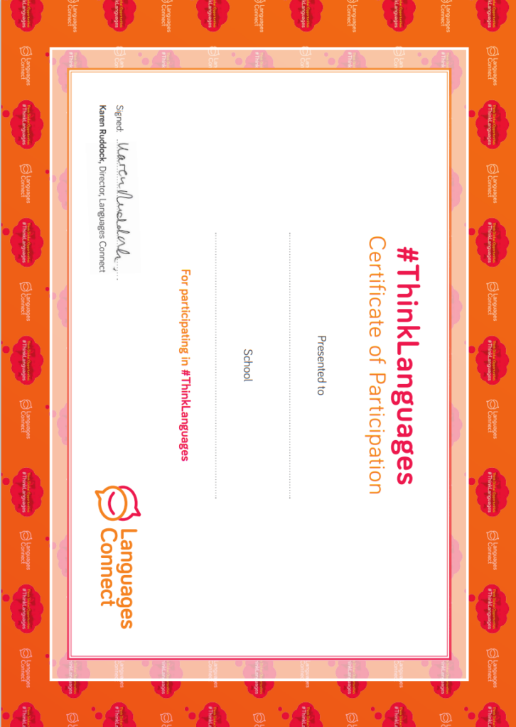 Think Language Connect #ThinkLanguages Downloads | Languages Connect