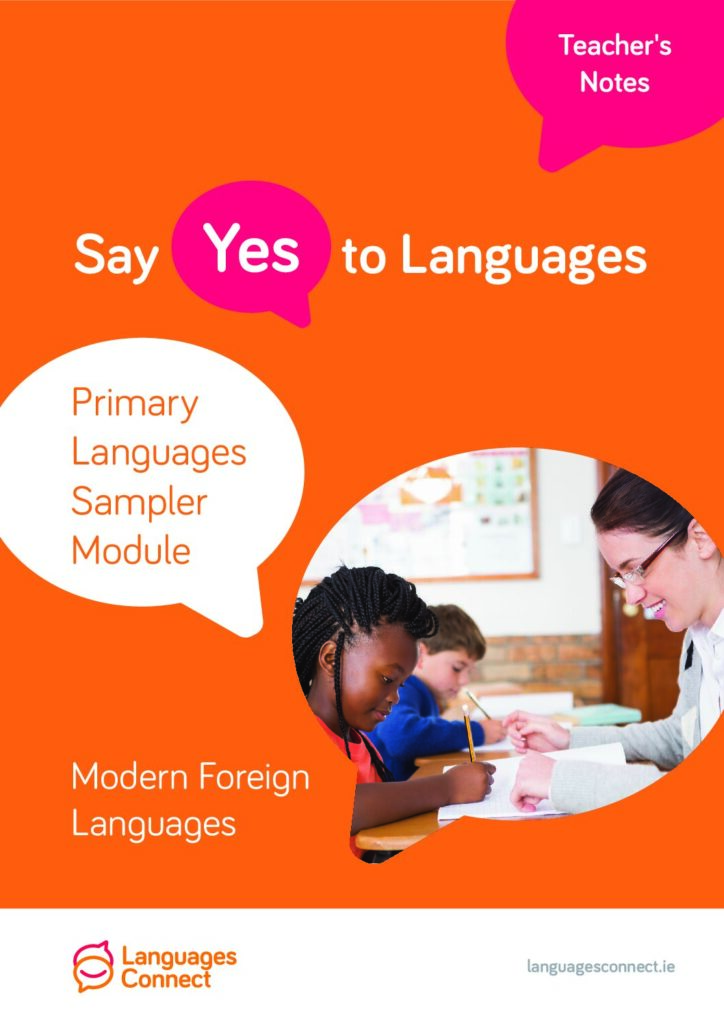 Screenshot of cover of English version of "MFL Teacher's Notes" resource.
