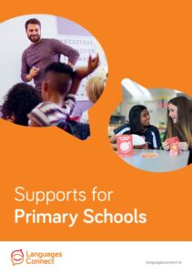 Screenshot of cover of "Supports for Primary Schools" leaflet.