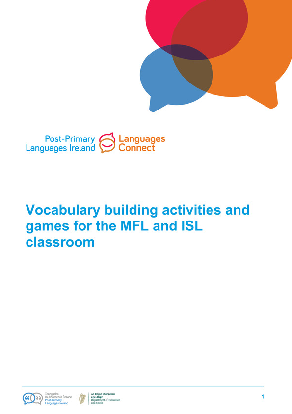 Screenshot of the front page of a Say Yes to Languages Resource